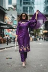 Ff Mall Chanderi Festival Wear Kurti With Bottom Dupatta Collections